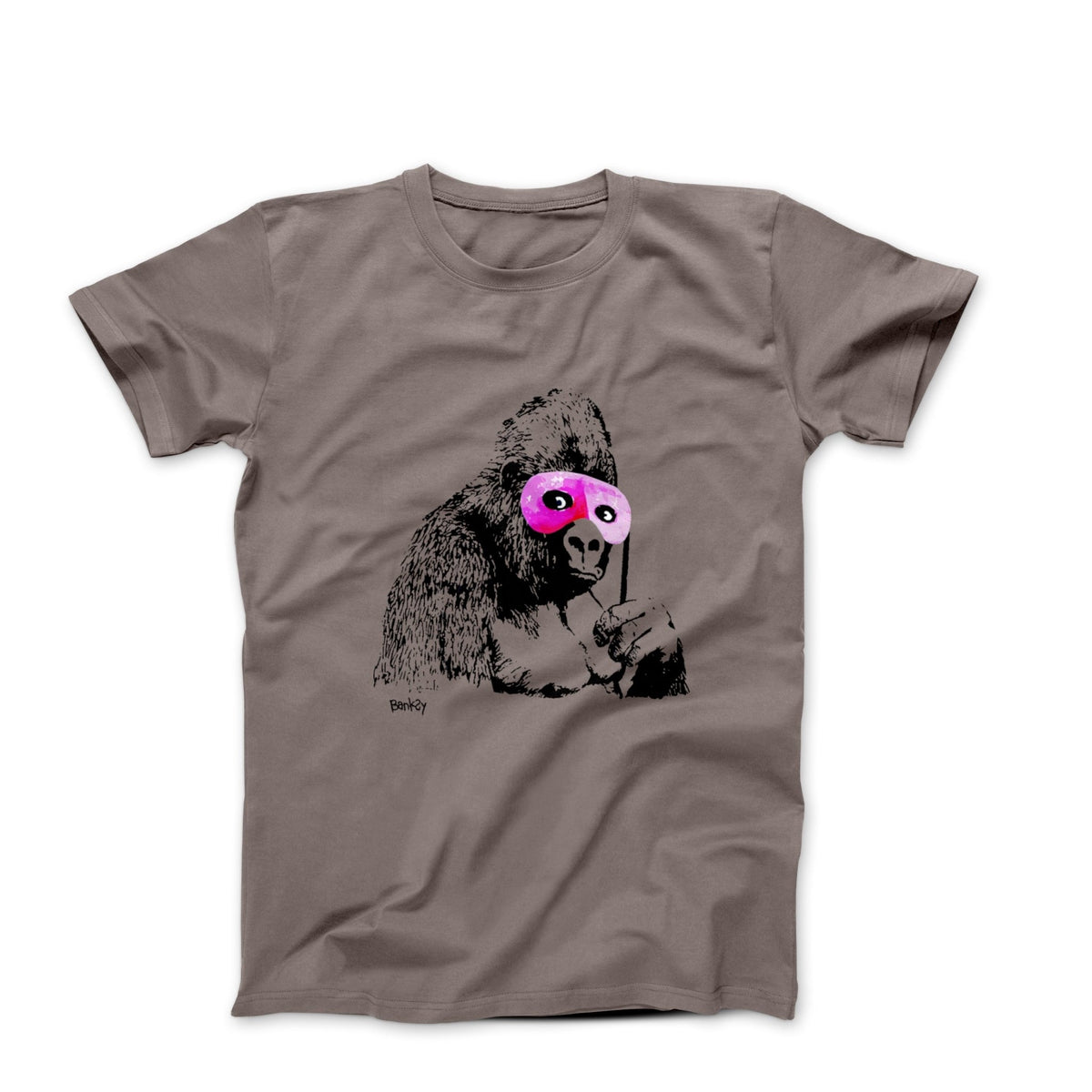 Banksy Gorilla in Pink Mask 2001 Street Art T-shirt - Street, Pop & Media Art - Harvey Ltd