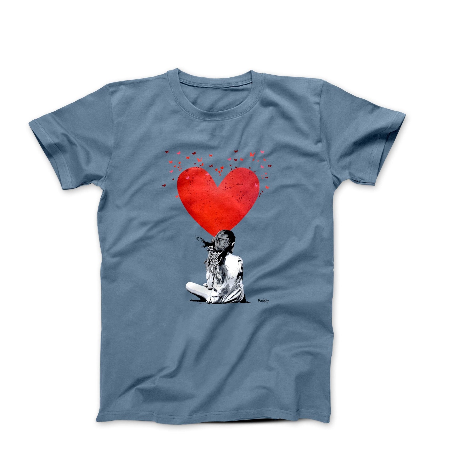 Banksy Heart Girl Street Art T-shirt - Street, Pop & Media Art - Harvey Ltd