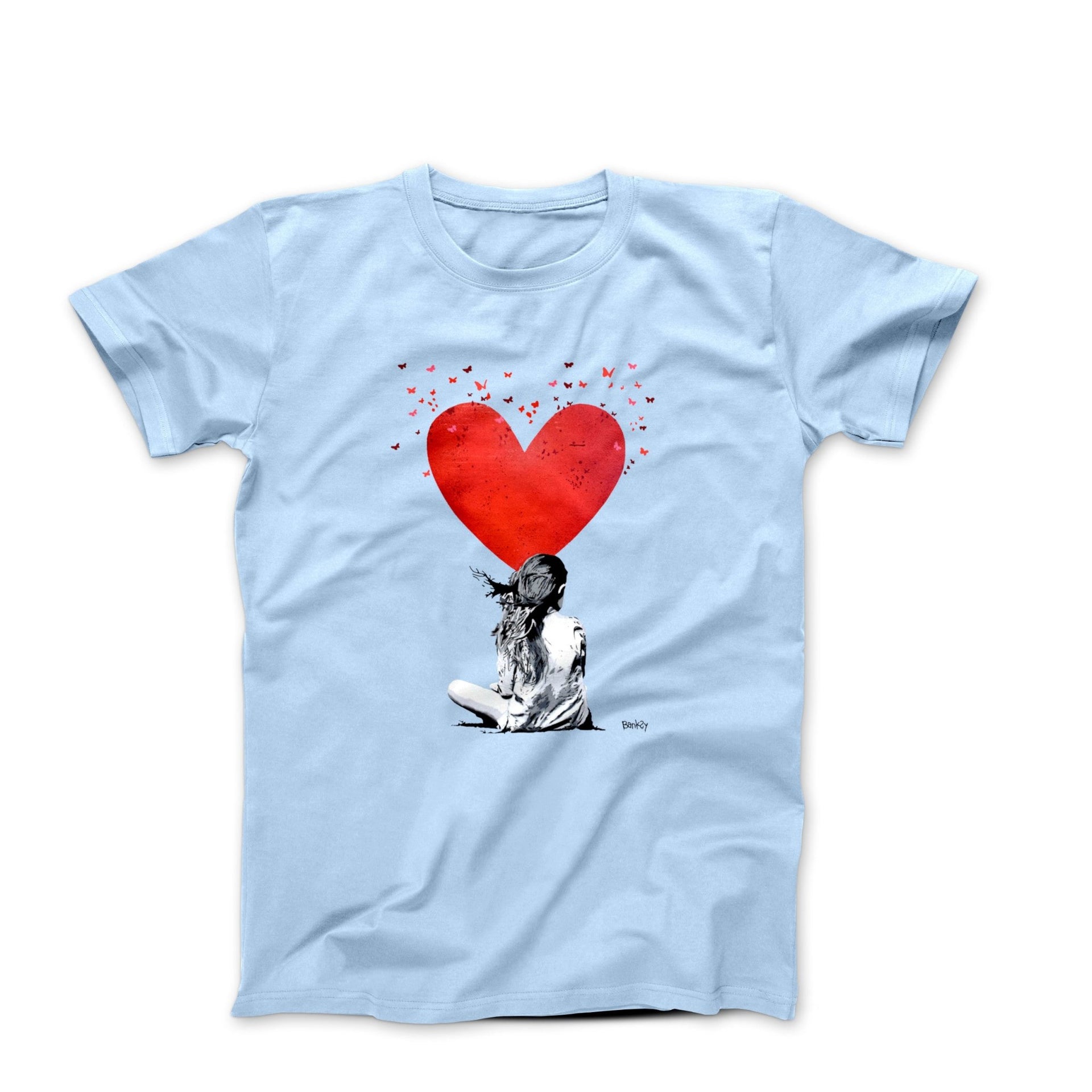 Banksy Heart Girl Street Art T-shirt - Street, Pop & Media Art - Harvey Ltd