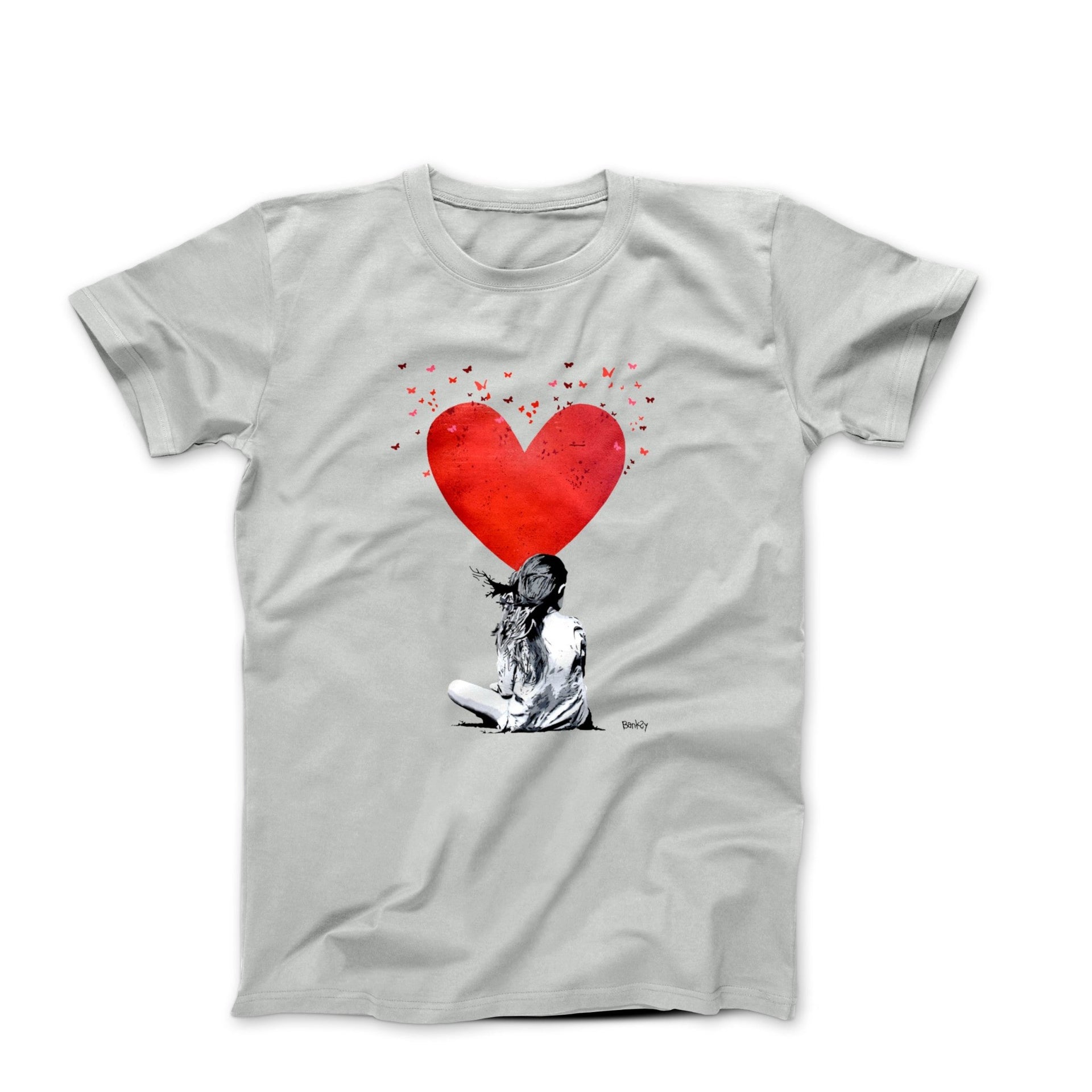 Banksy Heart Girl Street Art T-shirt - Street, Pop & Media Art - Harvey Ltd