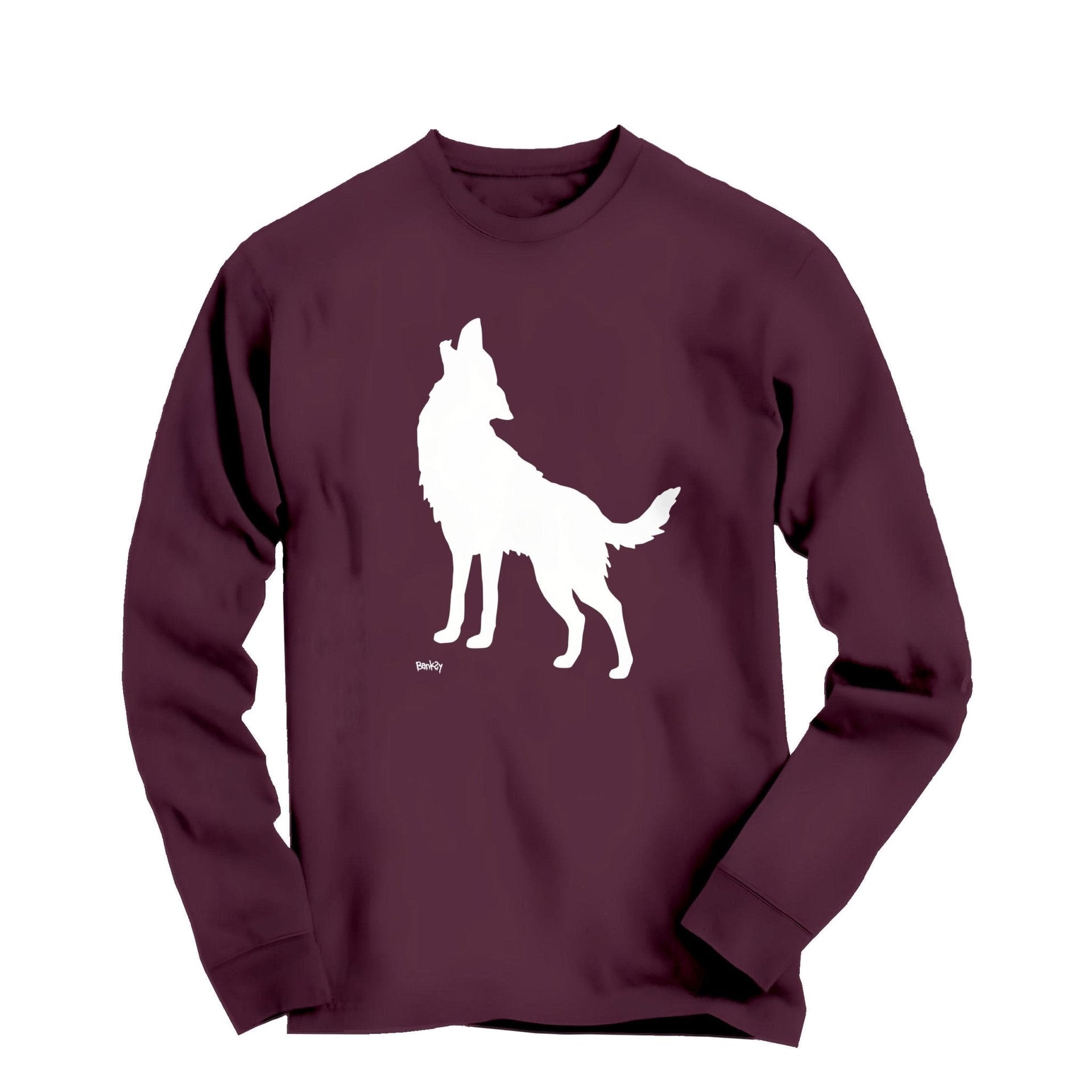 Banksy Howling Wolf 2024 Long Sleeve Tee - Street, Pop & Media Art - Harvey Ltd