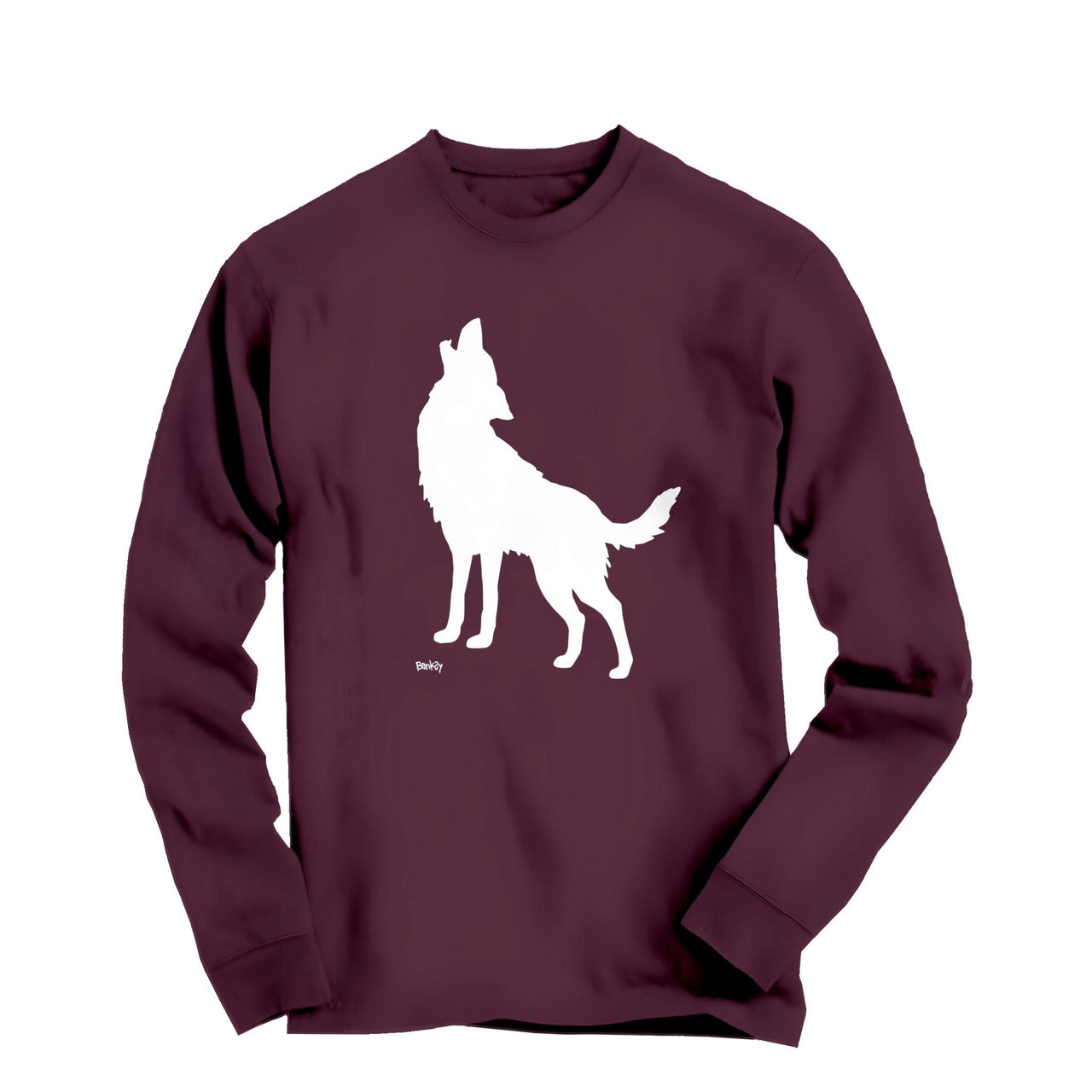 Banksy Howling Wolf (2024) Street Art Long Sleeve Tee - Street, Pop & Media Art - Harvey Ltd