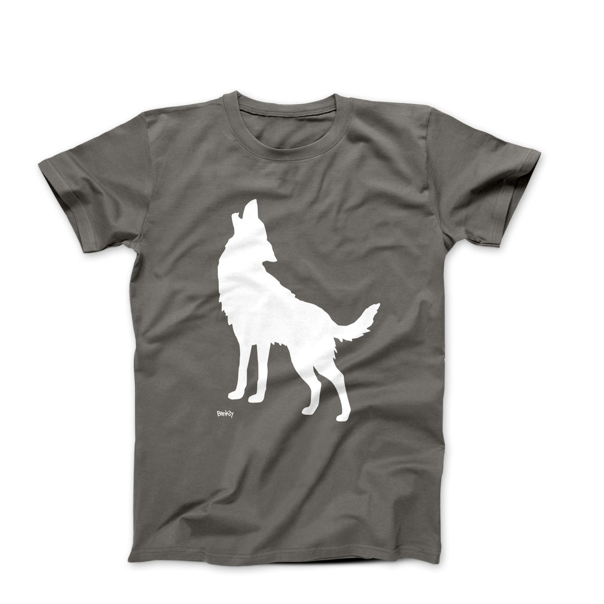 Banksy Howling Wolf (2024) Street Art T-Shirt - Street, Pop & Media Art - Harvey Ltd