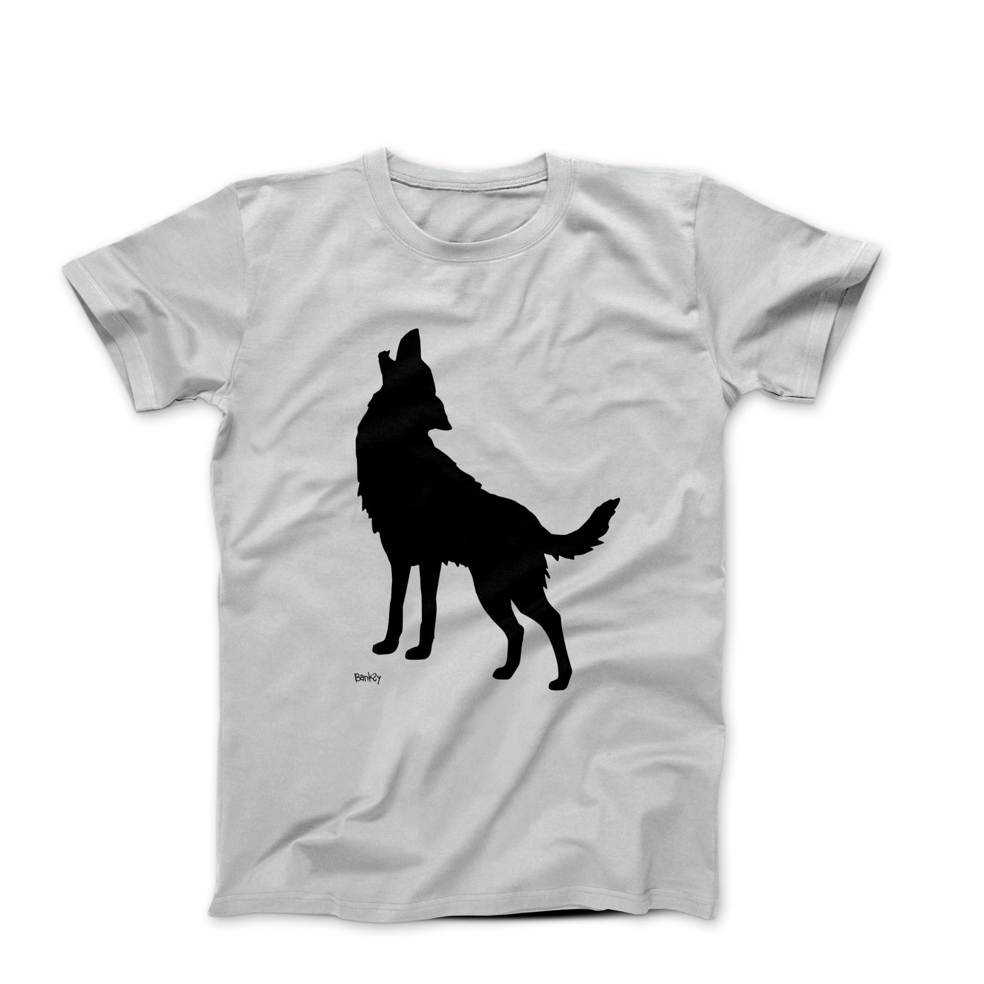 Banksy Howling Wolf (2024) Street Art T - Shirt - Clothing - Harvey Ltd