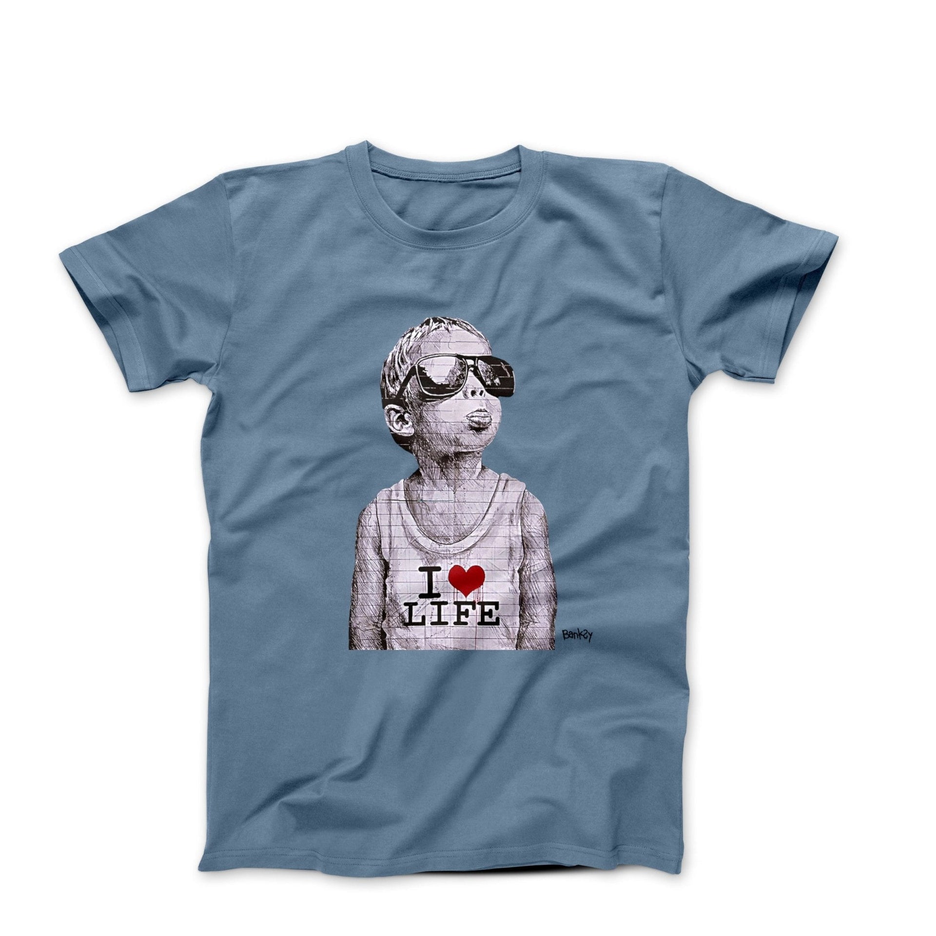 Banksy I Heart Life Street Art T-shirt - Street, Pop & Media Art - Harvey Ltd