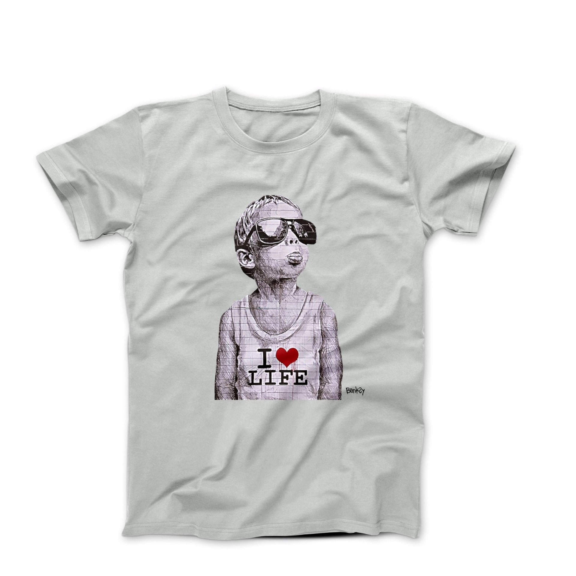 Banksy I Heart Life Street Art T-shirt - Street, Pop & Media Art - Harvey Ltd