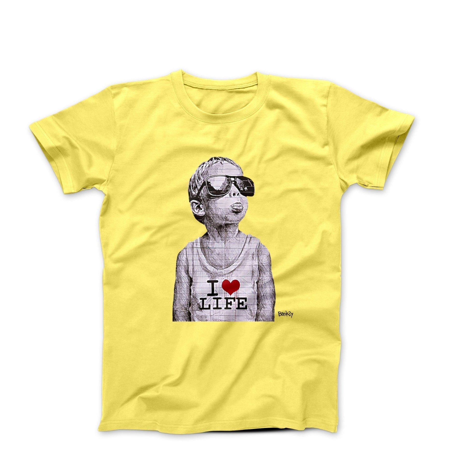 Banksy I Heart Life Street Art T-shirt - Street, Pop & Media Art - Harvey Ltd