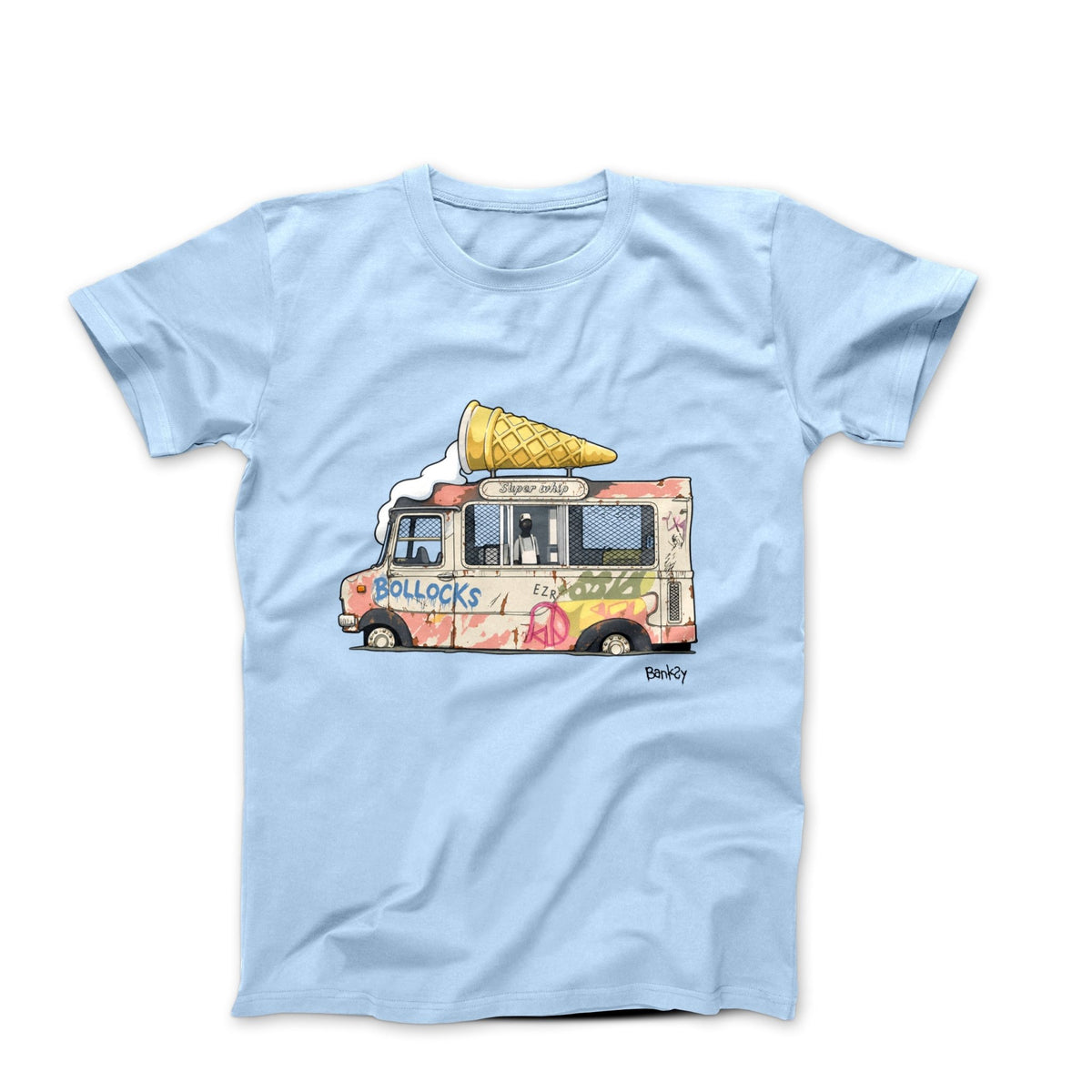 Banksy Ice Cream Van Street Art T-shirt - Street, Pop & Media Art - Harvey Ltd