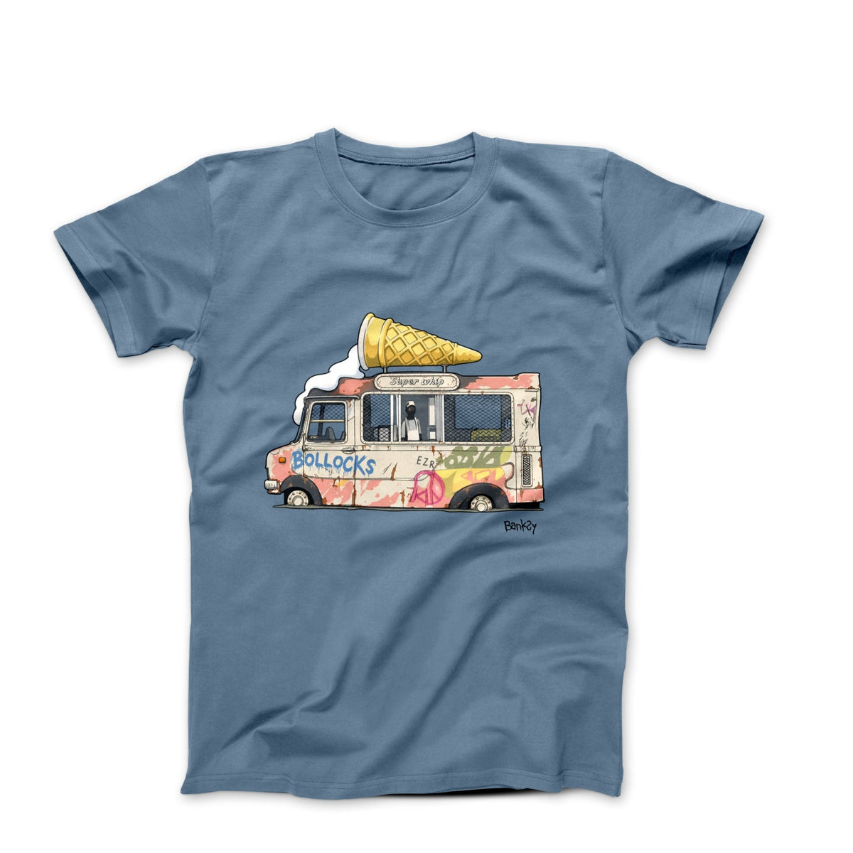Banksy Ice Cream Van Street Art T-shirt - Street, Pop & Media Art - Harvey Ltd