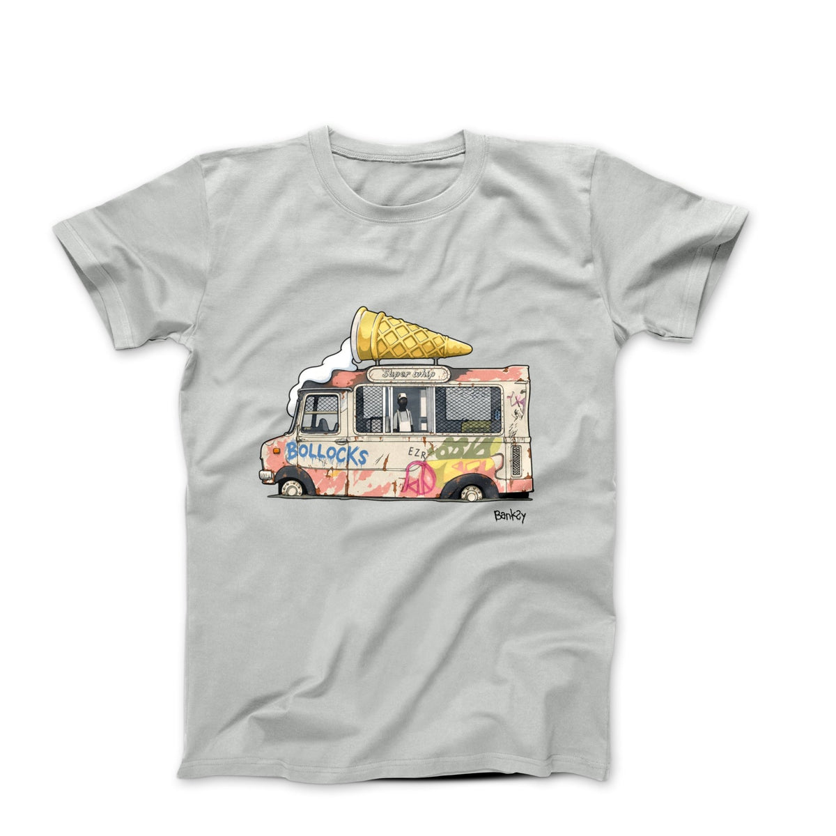 Banksy Ice Cream Van Street Art T-shirt - Street, Pop & Media Art - Harvey Ltd