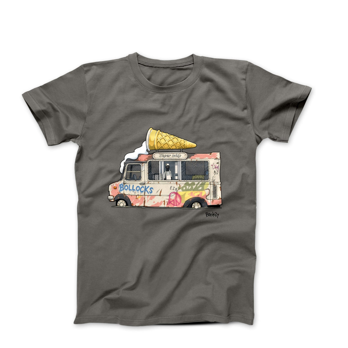 Banksy Ice Cream Van Street Art T-shirt - Street, Pop & Media Art - Harvey Ltd