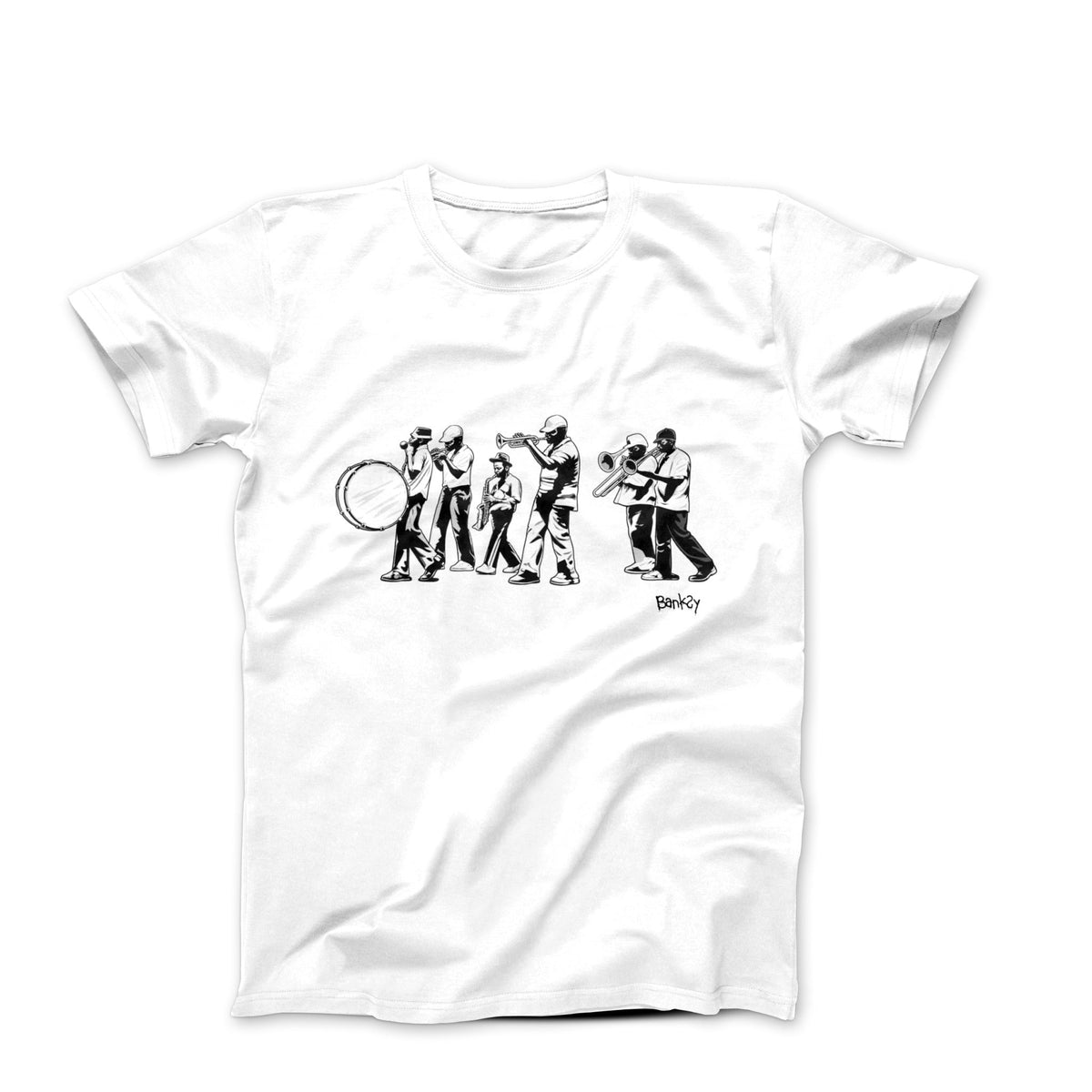 Banksy Jazz Players 2008 Street Art T-shirt - Street, Pop & Media Art - Harvey Ltd