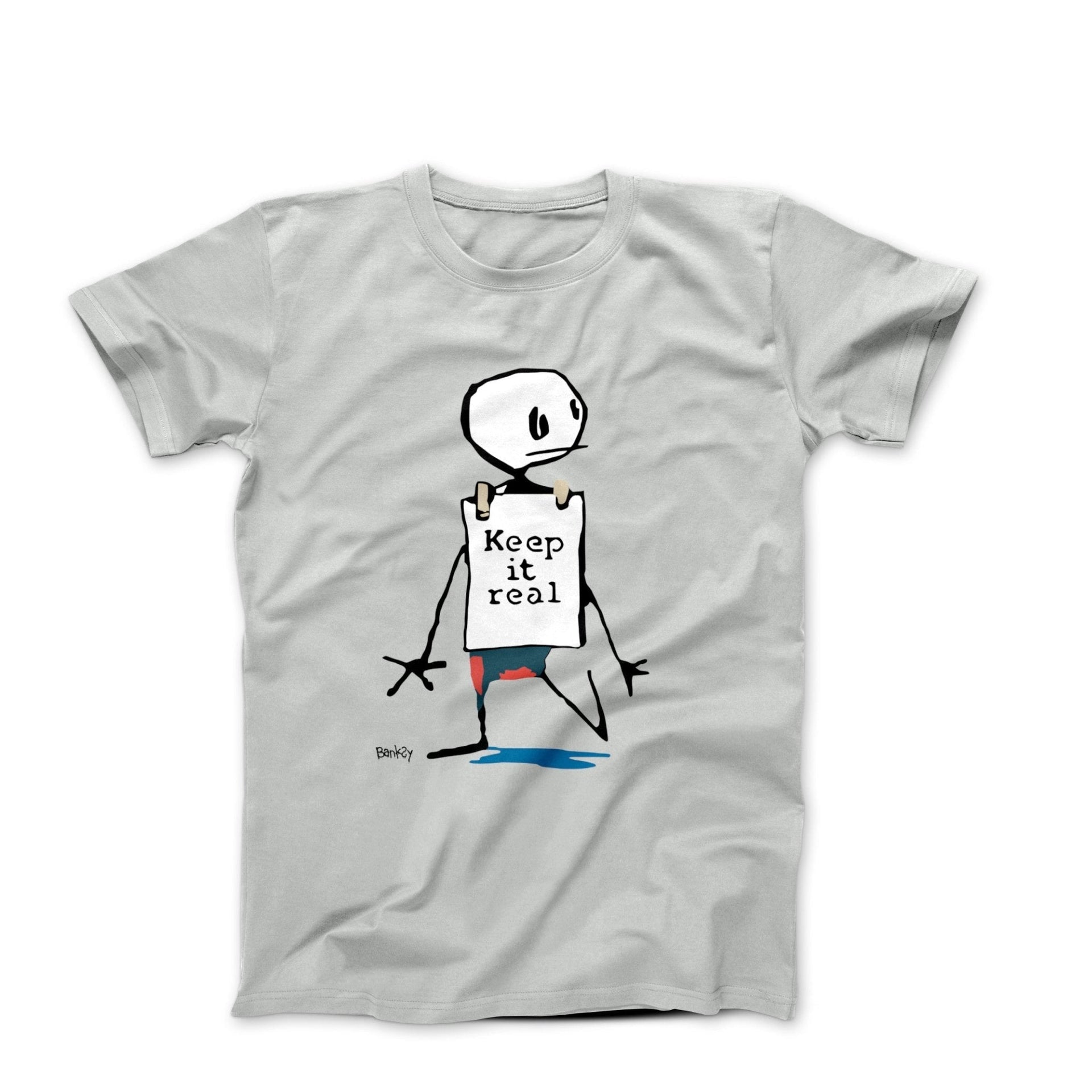 Banksy Keep It Real Street Art T-shirt - Street, Pop & Media Art - Harvey Ltd