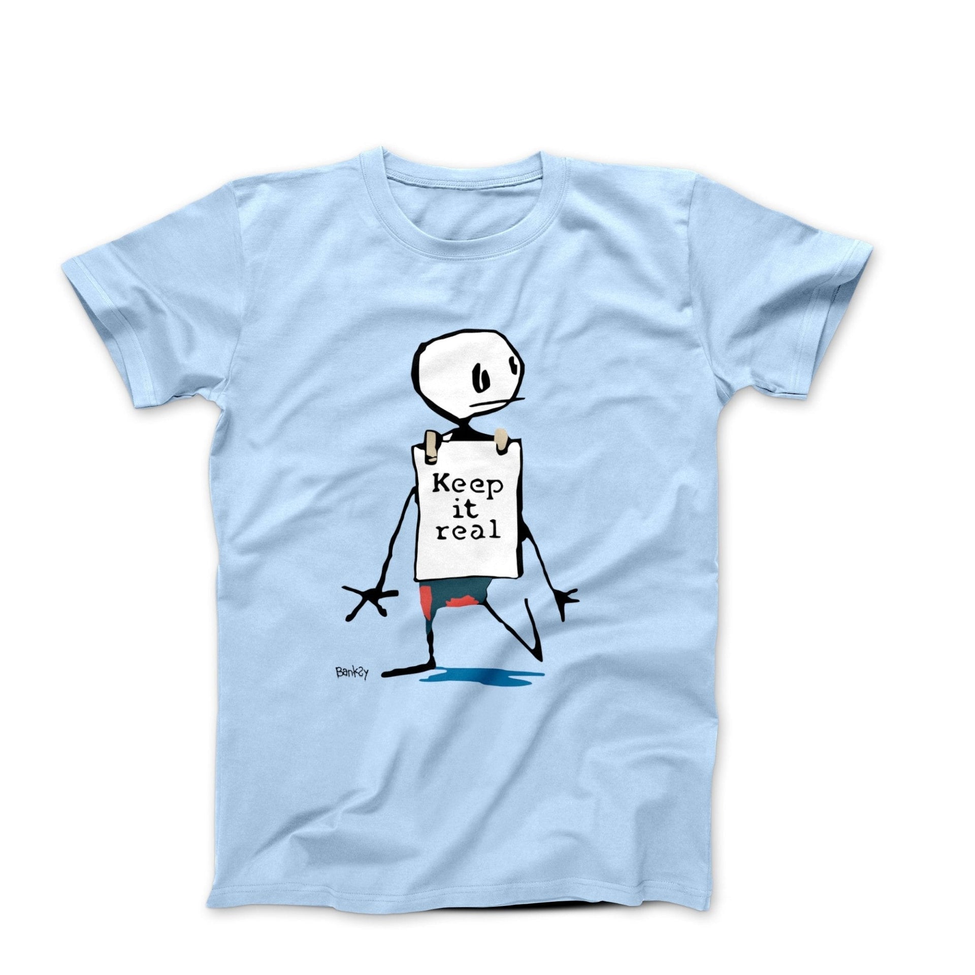 Banksy Keep It Real Street Art T-shirt - Street, Pop & Media Art - Harvey Ltd