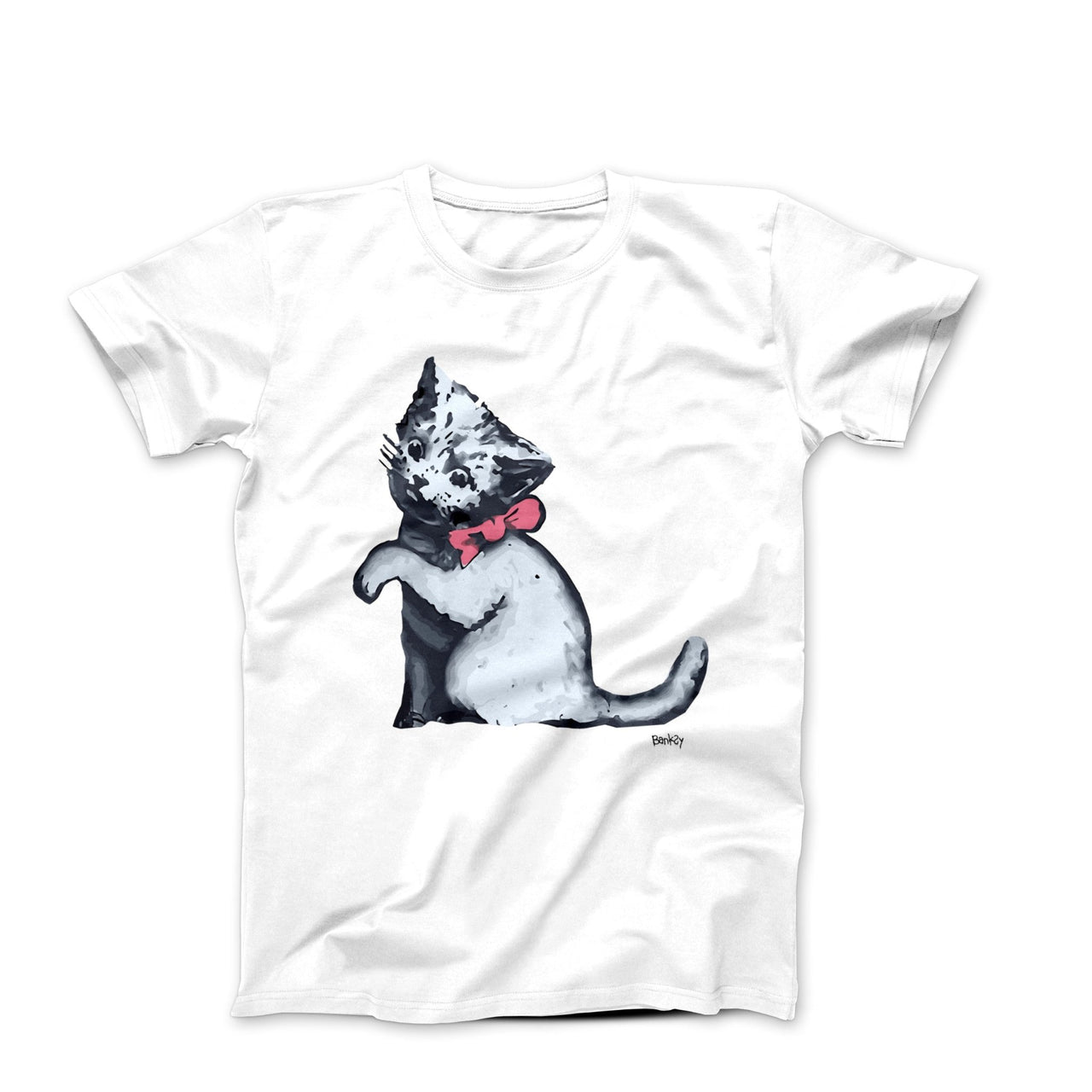 Banksy Kitten in Gaza Street Art T-shirt - Street, Pop & Media Art - Harvey Ltd