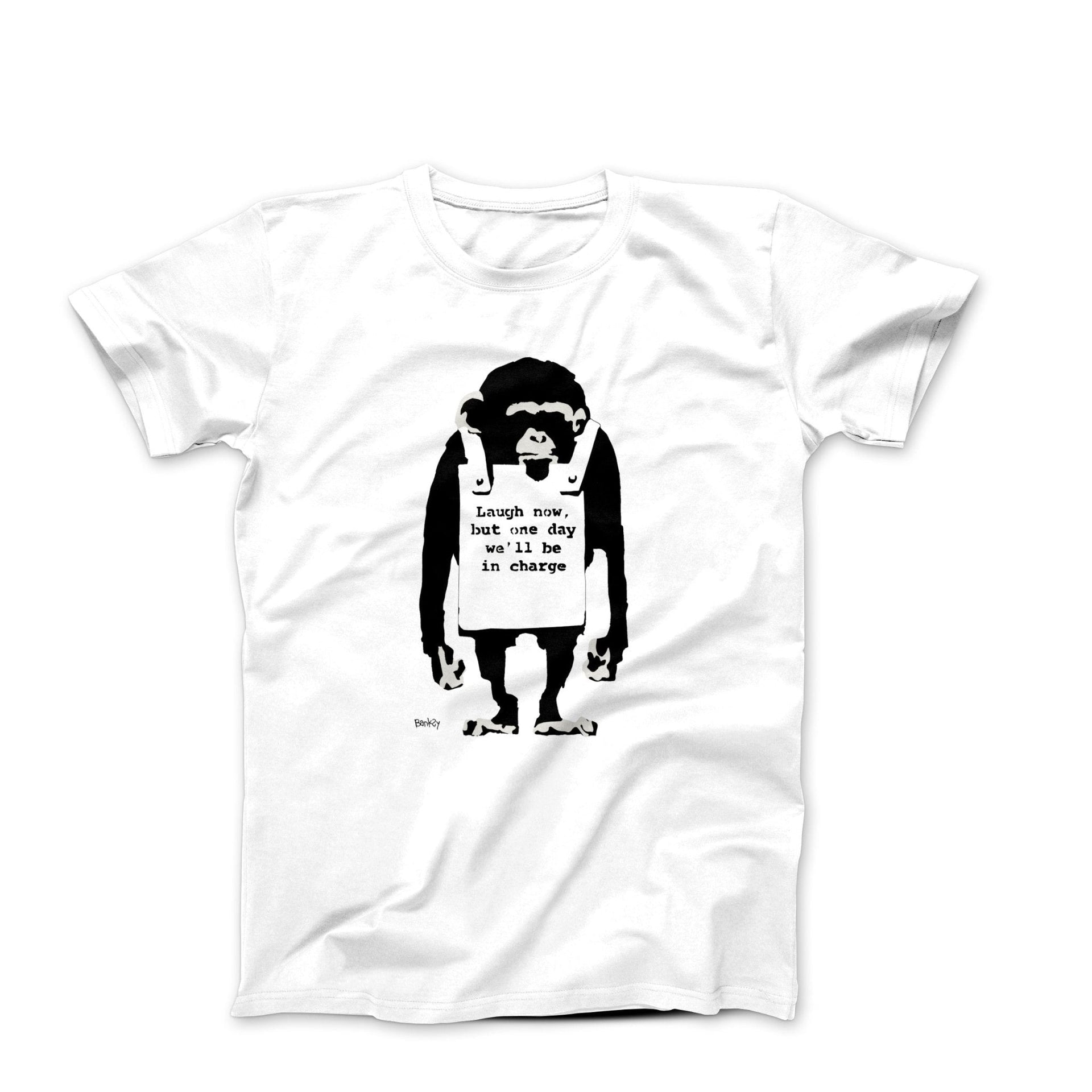 Banksy Laugh Now (2000) Street Art T-shirt - Street, Pop & Media Art - Harvey Ltd
