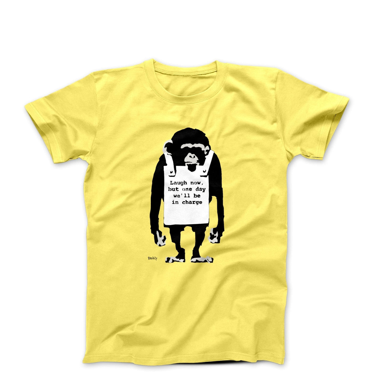 Banksy Laugh Now (2000) Street Art T-shirt - Street, Pop & Media Art - Harvey Ltd