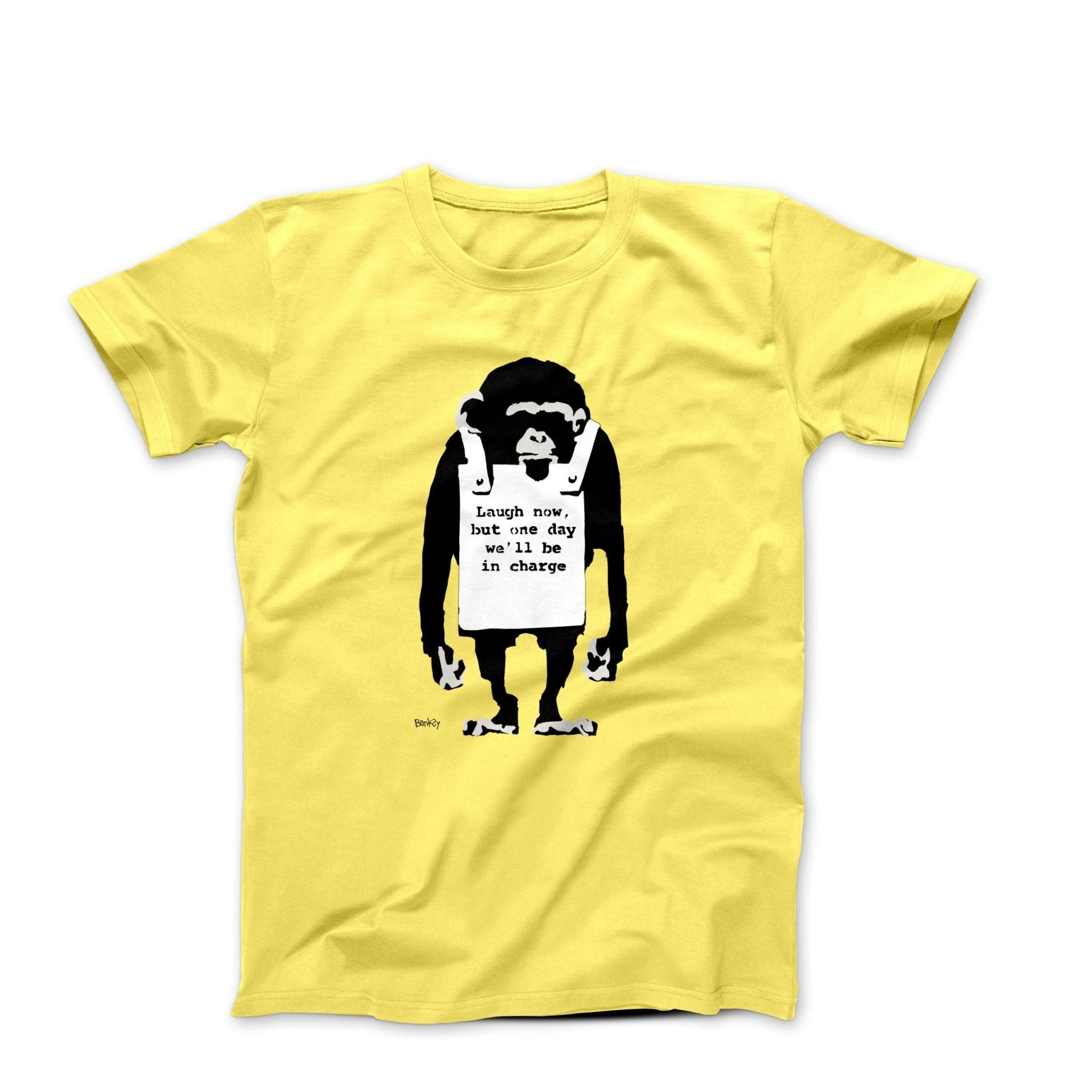 Banksy Laugh Now (2000) Street Art T-shirt - Street, Pop & Media Art - Harvey Ltd