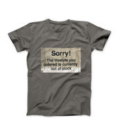 Banksy Lifestyle Out of Stock 2013 Street Art T-shirt - Street, Pop & Media Art - Harvey Ltd
