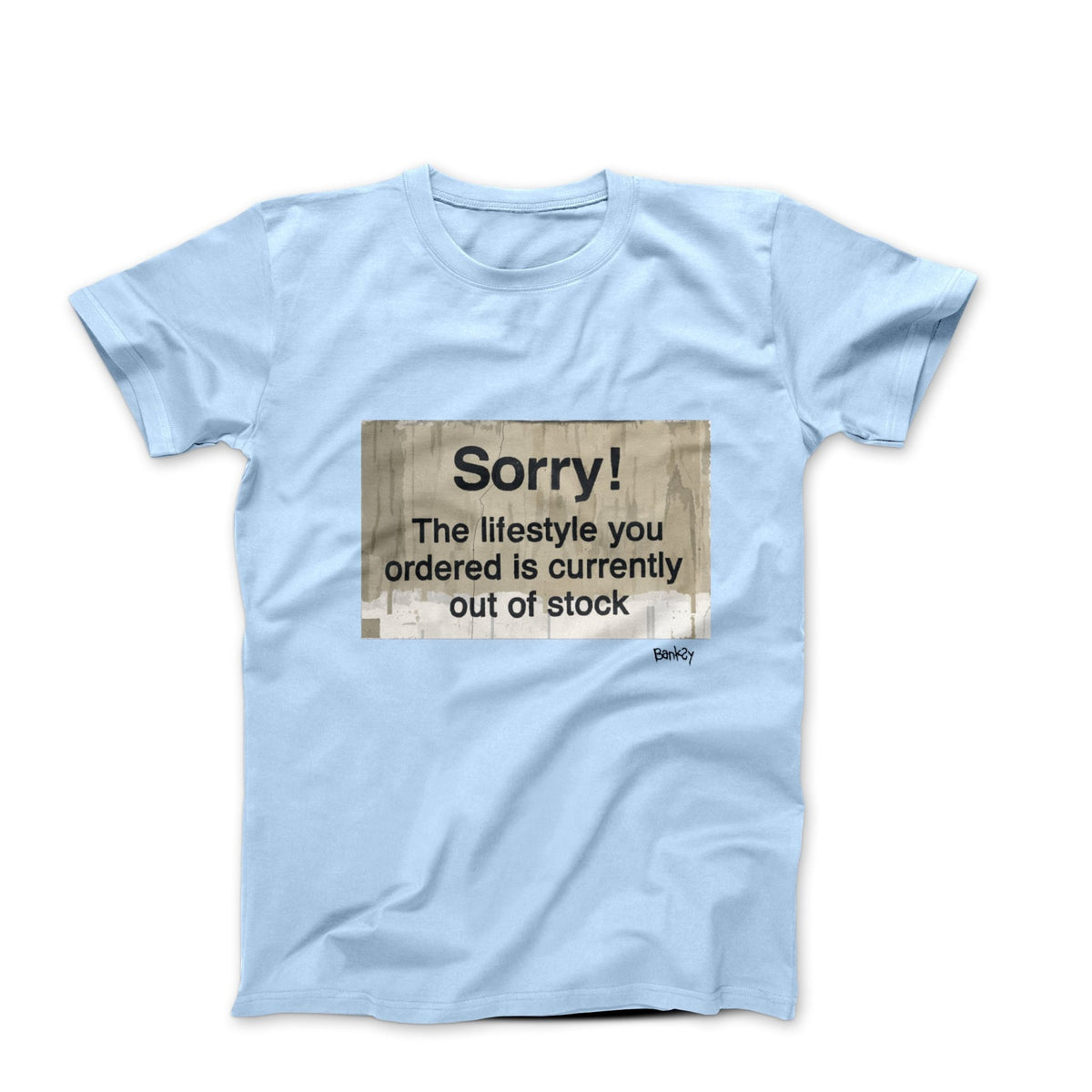 Banksy Lifestyle Out of Stock 2013 Street Art T-shirt - Street, Pop & Media Art - Harvey Ltd