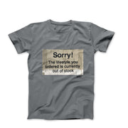 Banksy Lifestyle Out of Stock 2013 Street Art T-shirt - Street, Pop & Media Art - Harvey Ltd