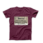 Banksy Lifestyle Out of Stock 2013 Street Art T-shirt - Street, Pop & Media Art - Harvey Ltd