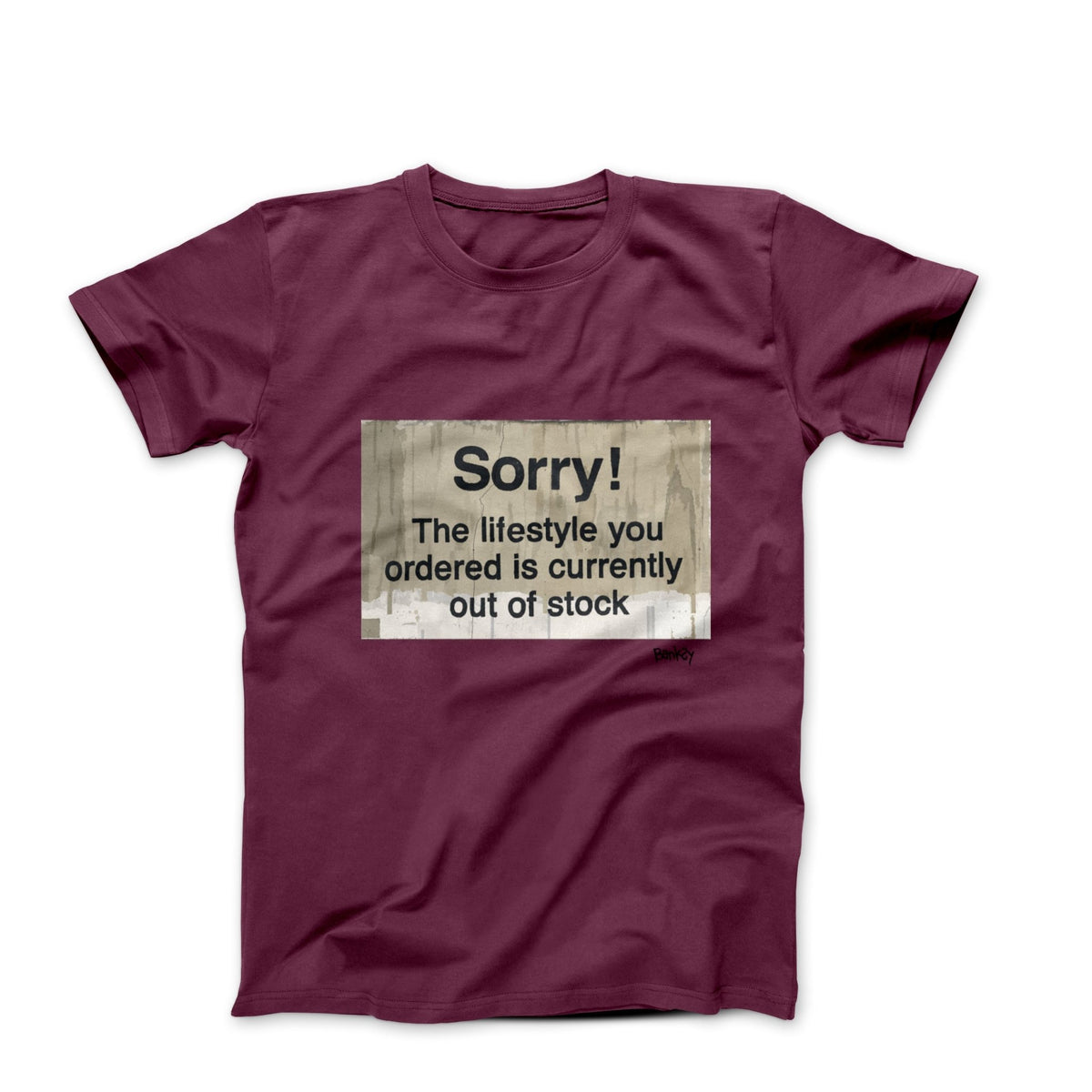 Banksy Lifestyle Out of Stock 2013 Street Art T-shirt - Street, Pop & Media Art - Harvey Ltd