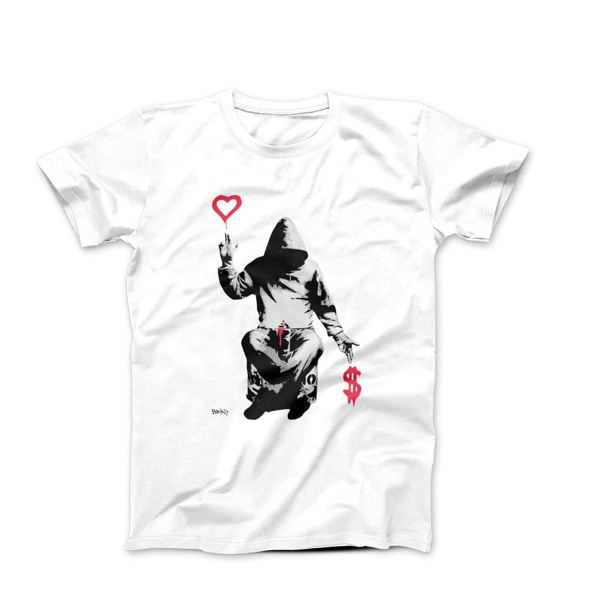 Banksy Love Over Money Graffiti Art T-shirt - Street, Pop & Media Art - Harvey Ltd