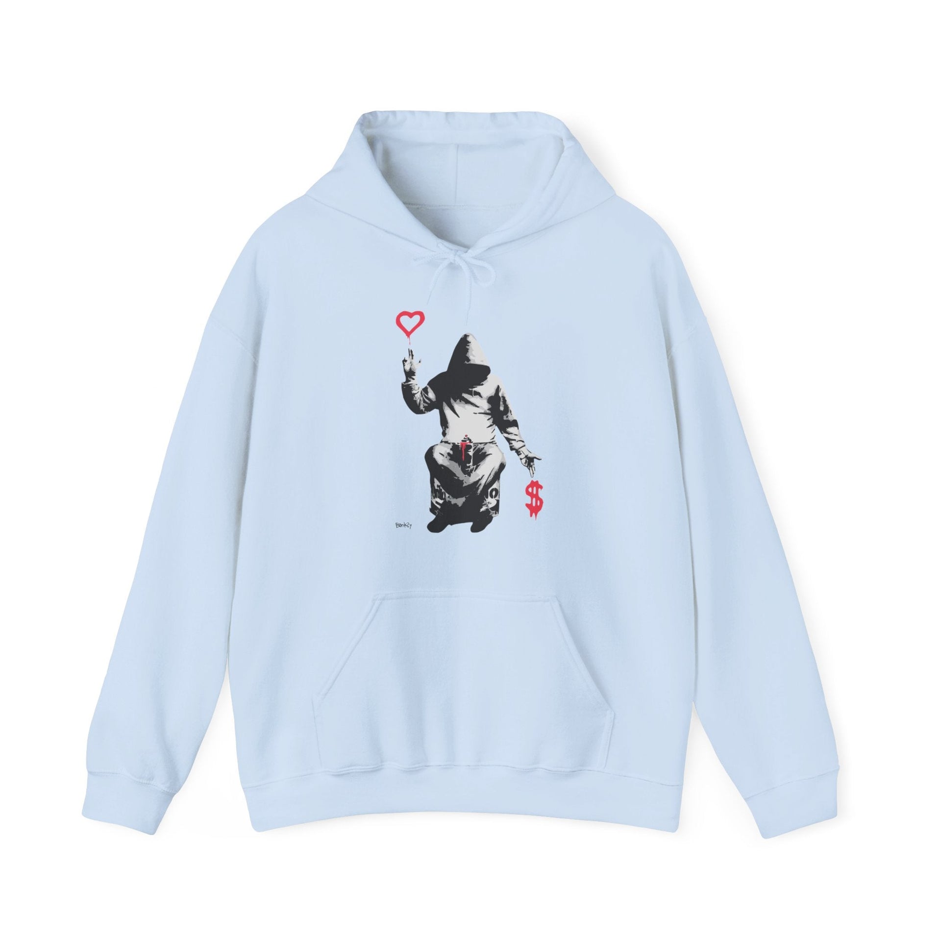 Banksy Love Over Money Street Art Hoodie - Hoodie - Harvey Ltd