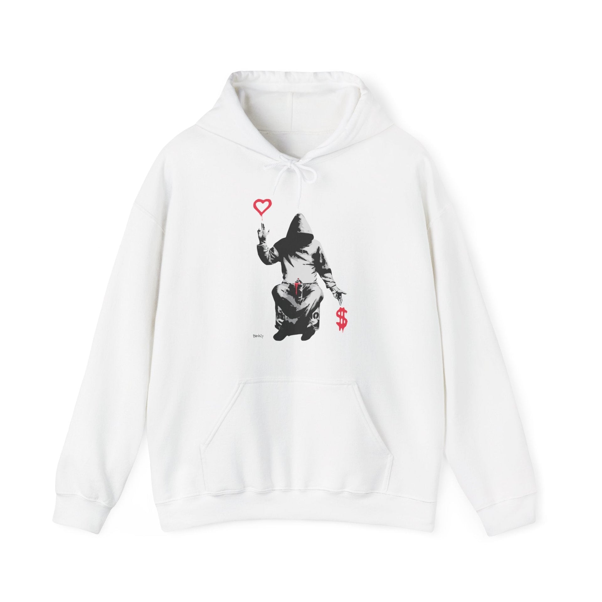 Banksy Love Over Money Street Art Hoodie - Hoodie - Harvey Ltd