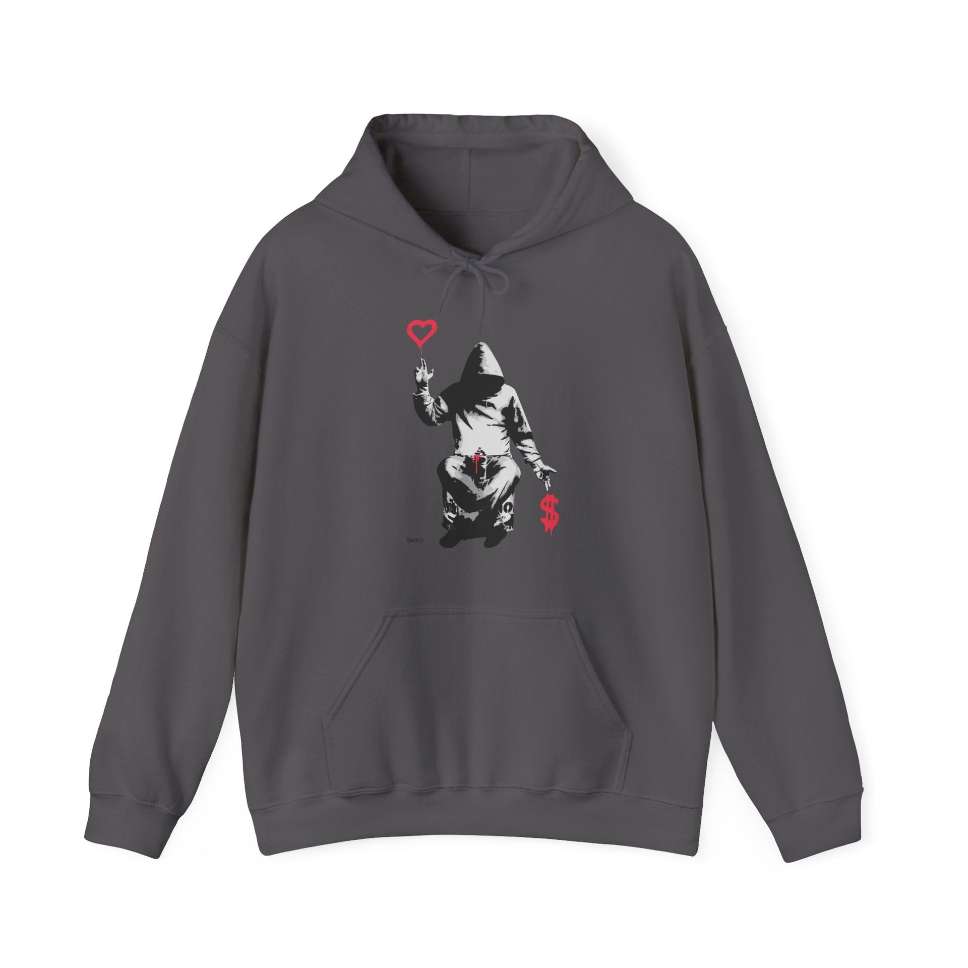 Banksy Love Over Money Street Art Hoodie - Hoodie - Harvey Ltd