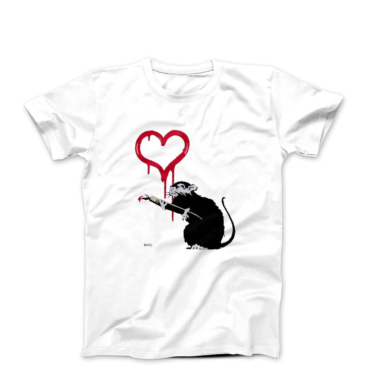 Banksy Love Rat Street Art T-shirt - Street, Pop & Media Art - Harvey Ltd