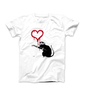Banksy Love Rat Street Art T-shirt - Street, Pop & Media Art - Harvey Ltd