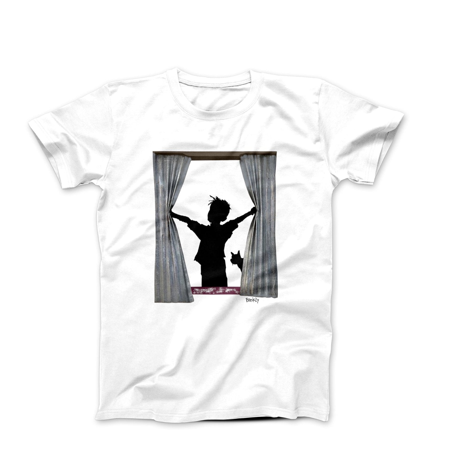 Banksy Morning Is Broken Street Art T-shirt - Street, Pop & Media Art - Harvey Ltd