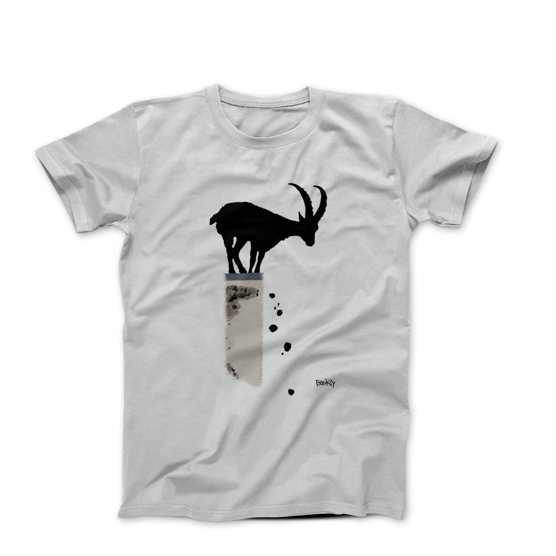 Banksy Mountain Goat (2024) Street Art T - Shirt - Clothing - Harvey Ltd