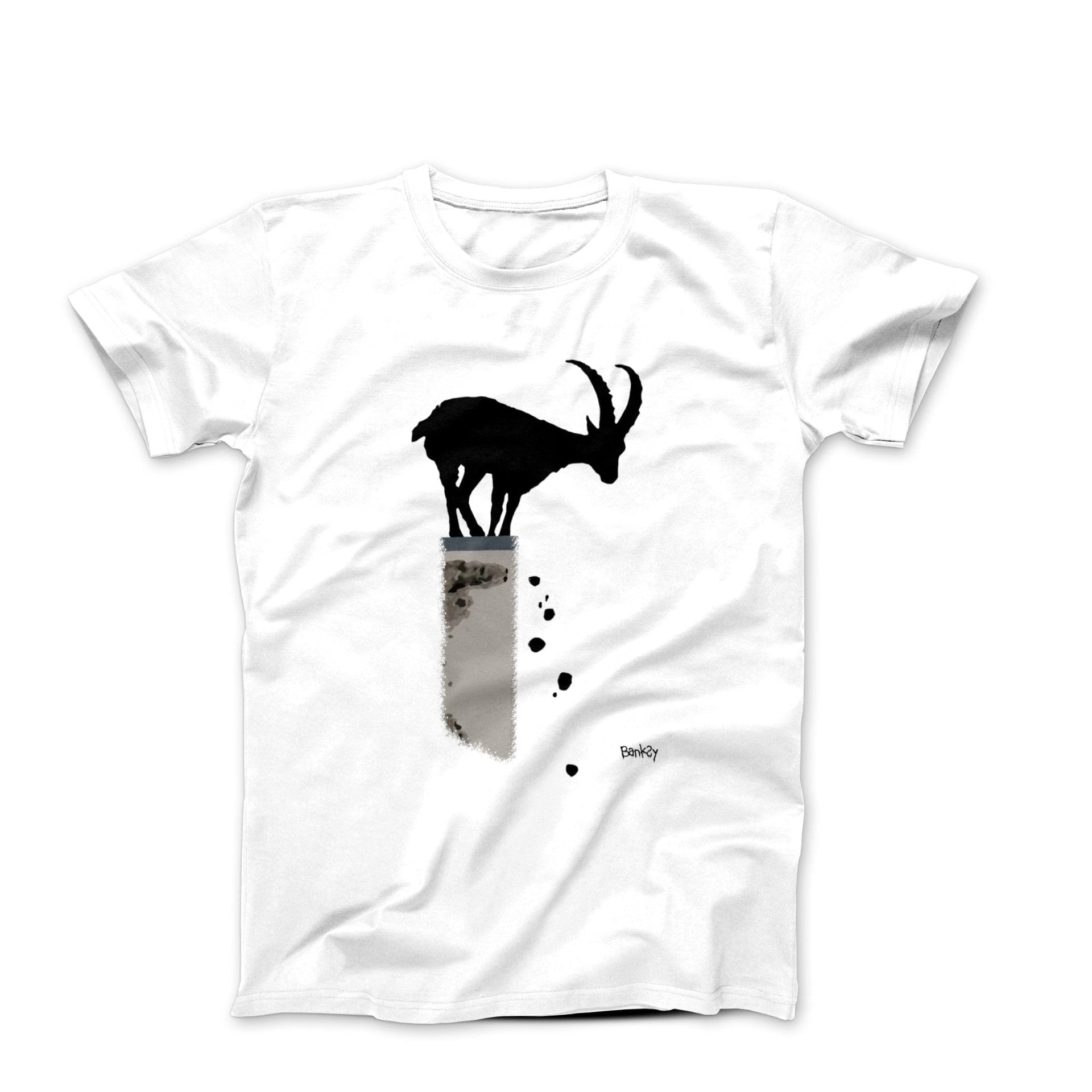 Banksy Mountain Goat Street Art T-Shirt - Street, Pop & Media Art - Harvey Ltd