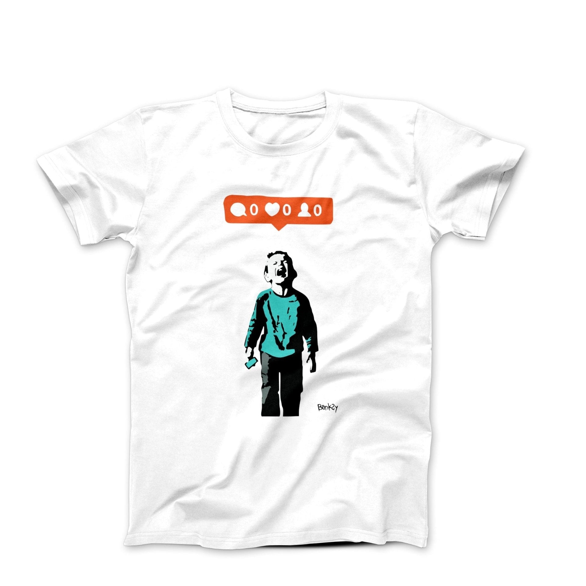 Banksy No Body Likes Me Street Art T-shirt - Street, Pop & Media Art - Harvey Ltd
