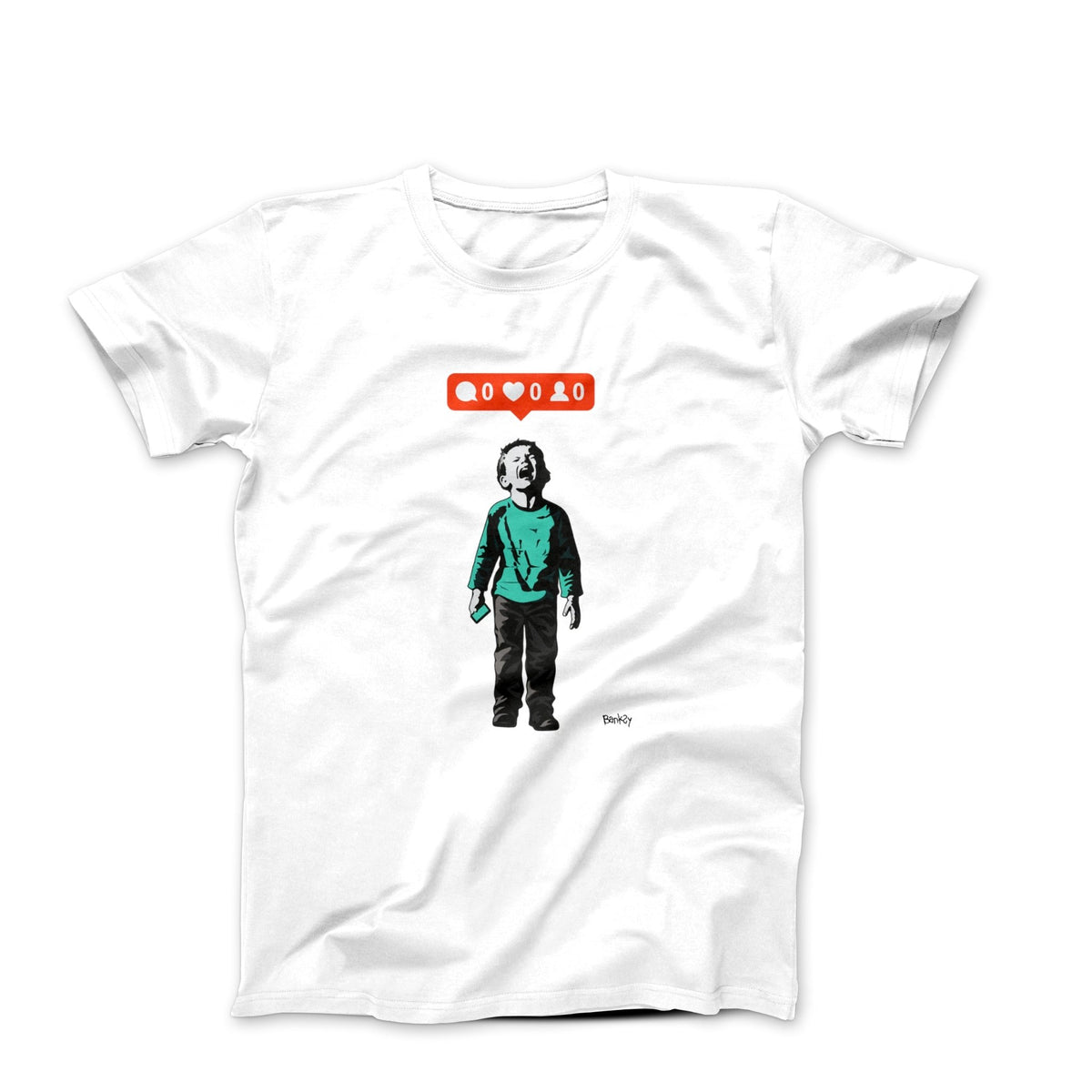 Banksy No Body Likes Me Street Art T-shirt - Street, Pop & Media Art - Harvey Ltd