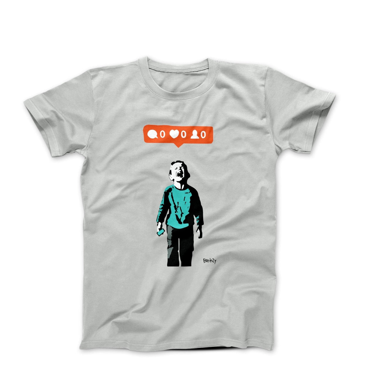 Banksy No Body Likes Me Street Art T-shirt - Street, Pop & Media Art - Harvey Ltd