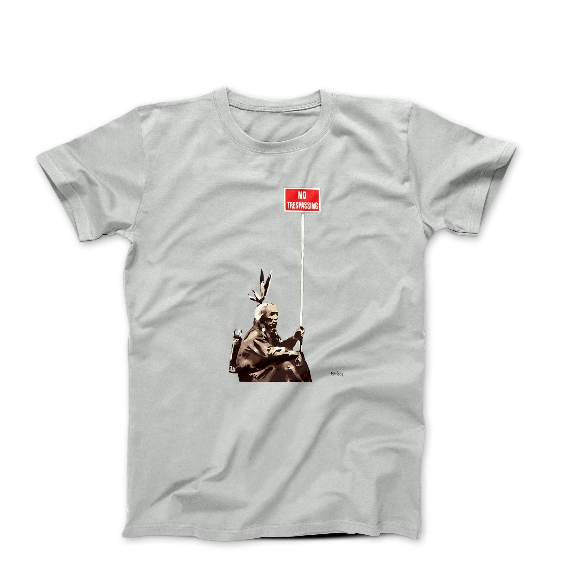 Banksy No Trespassing Street Art T-shirt - Street, Pop & Media Art - Harvey Ltd