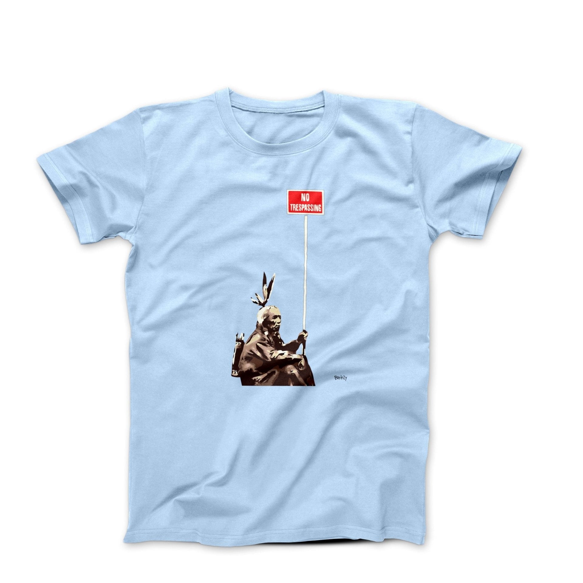 Banksy No Trespassing Street Art T-shirt - Street, Pop & Media Art - Harvey Ltd