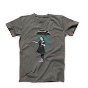 Banksy Nola Girl with Umbrella Street Art T-shirt - Street, Pop & Media Art - Harvey Ltd