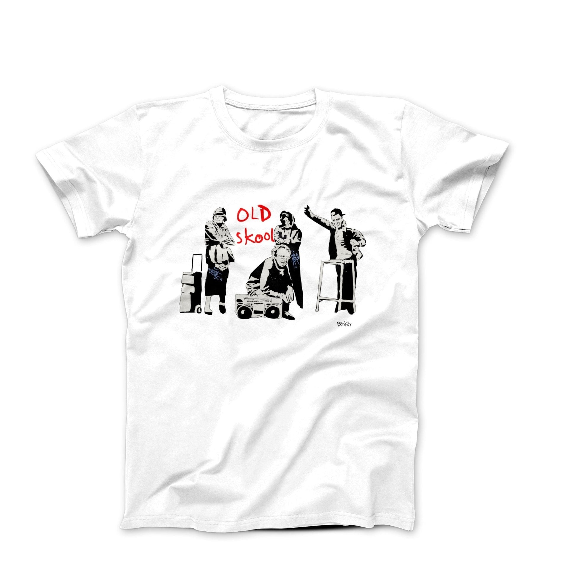 Banksy Old Skool (2006) Street Art T-shirt - Street, Pop & Media Art - Harvey Ltd