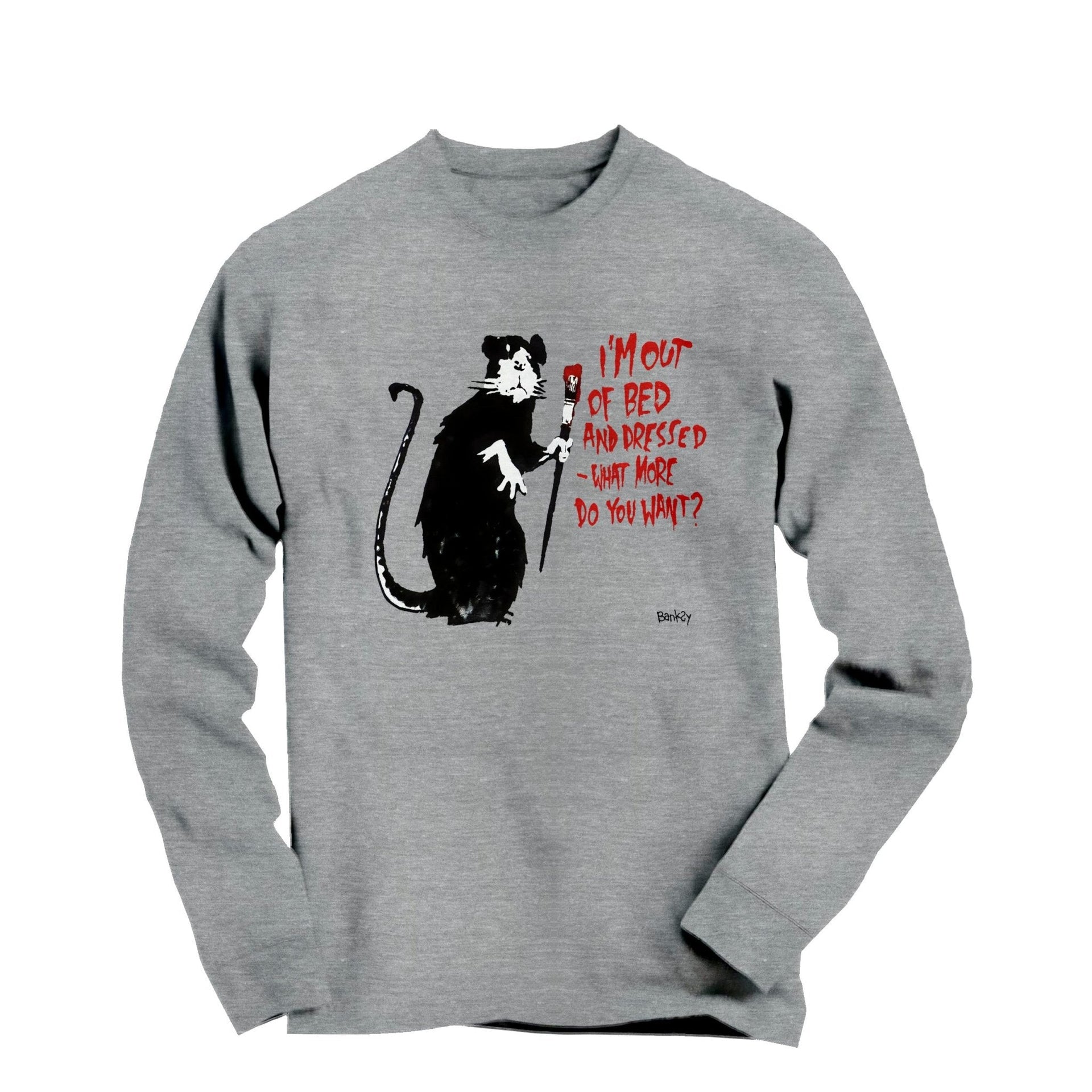 Banksy Out of Bed Rat 2002 Long Sleeve Tee - Street, Pop & Media Art - Harvey Ltd
