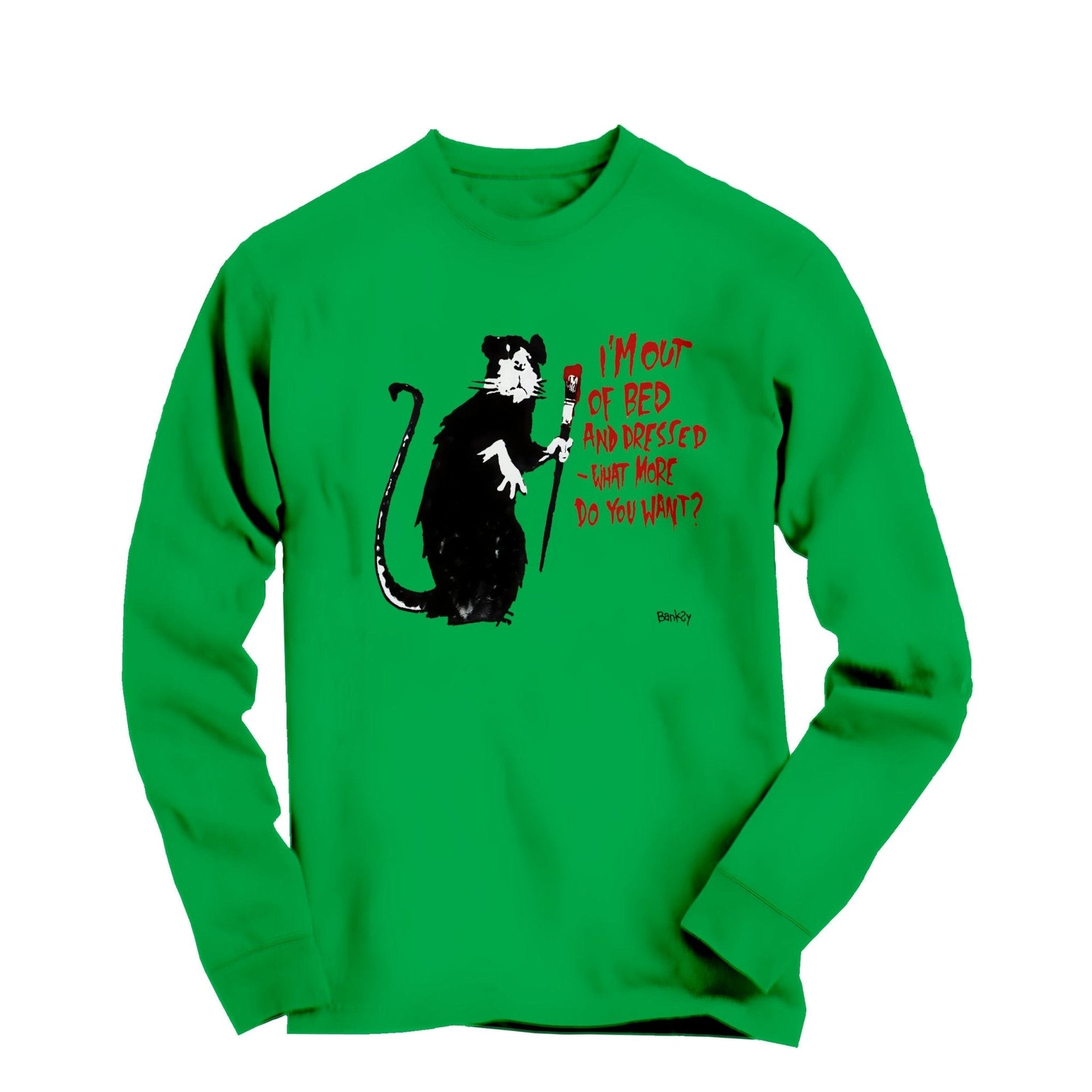Banksy Out of Bed Rat 2002 Long Sleeve Tee - Street, Pop & Media Art - Harvey Ltd