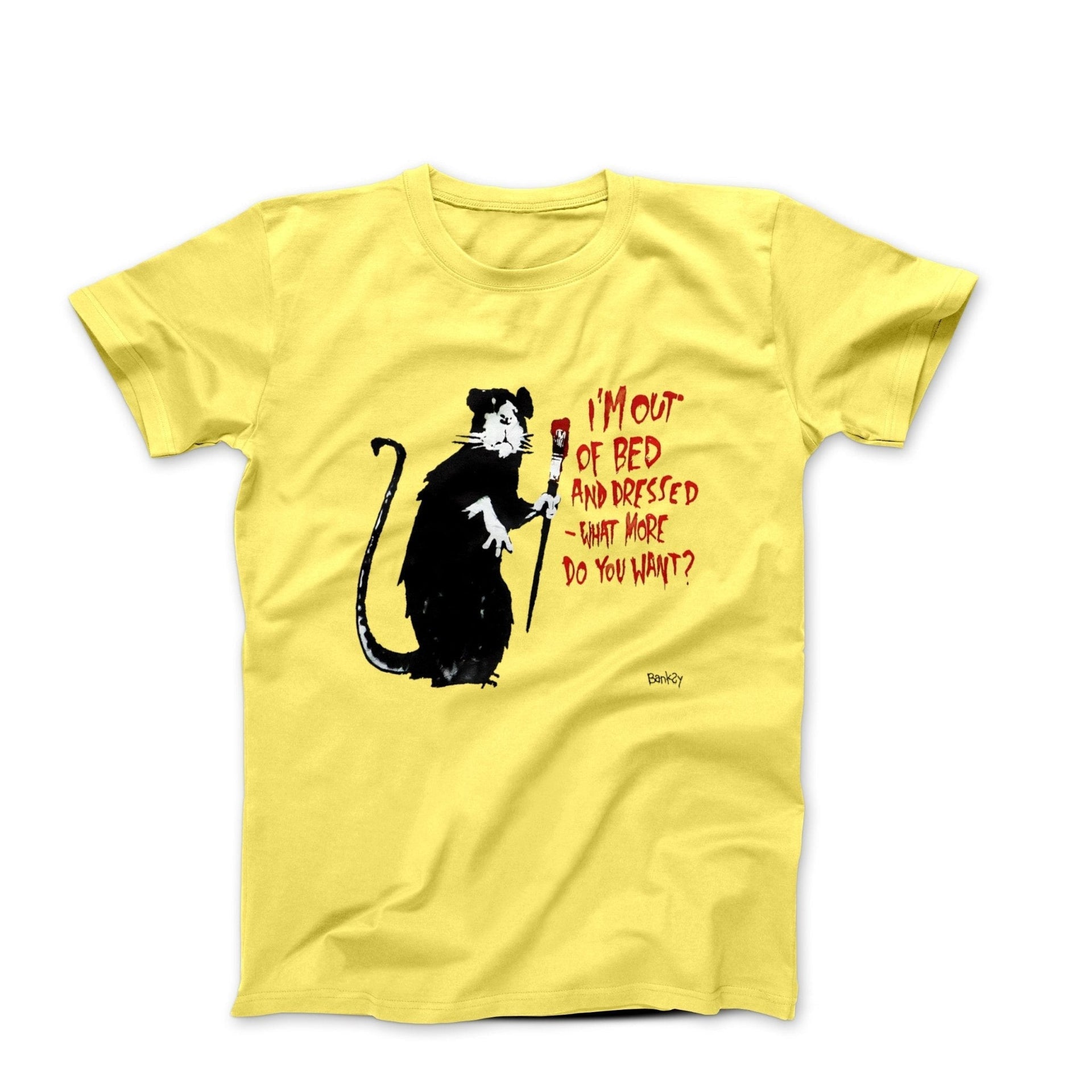 Banksy Out of Bed Rat Street Art T-shirt - Street, Pop & Media Art - Harvey Ltd
