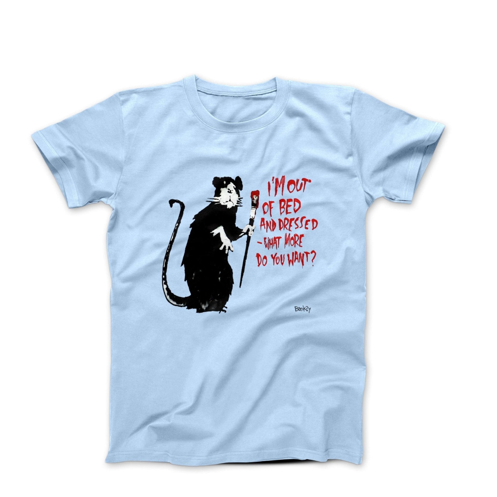 Banksy Out of Bed Rat Street Art T-shirt - Street, Pop & Media Art - Harvey Ltd