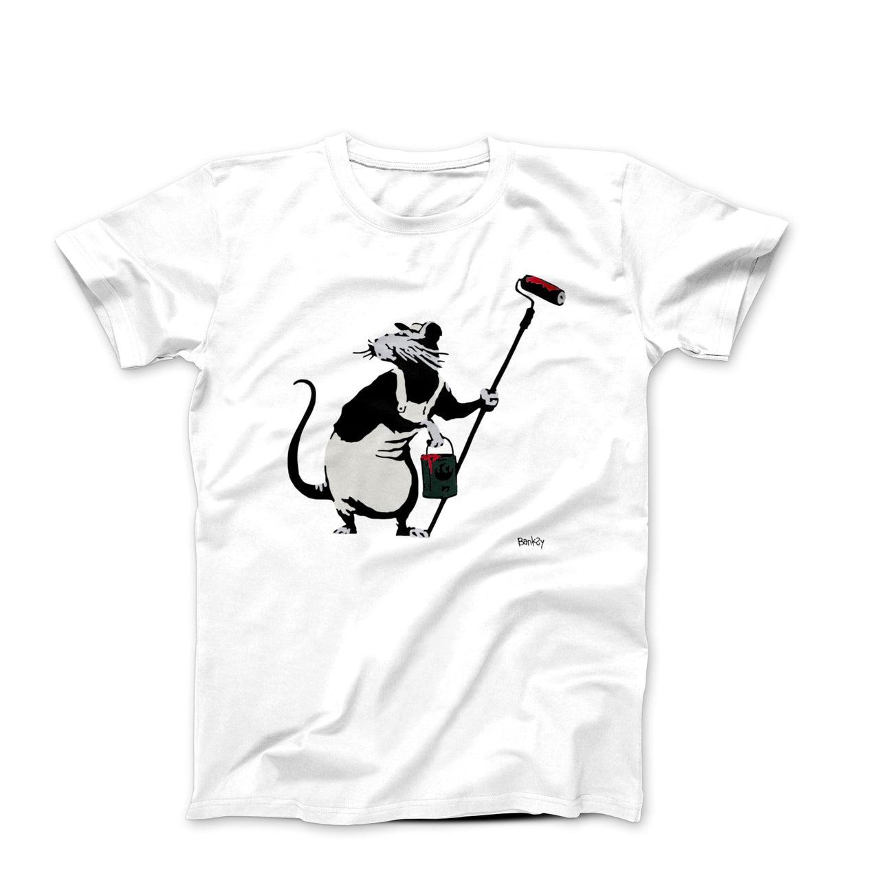 Banksy Painter Rat (2015) Street Art T-shirt - Street, Pop & Media Art - Harvey Ltd