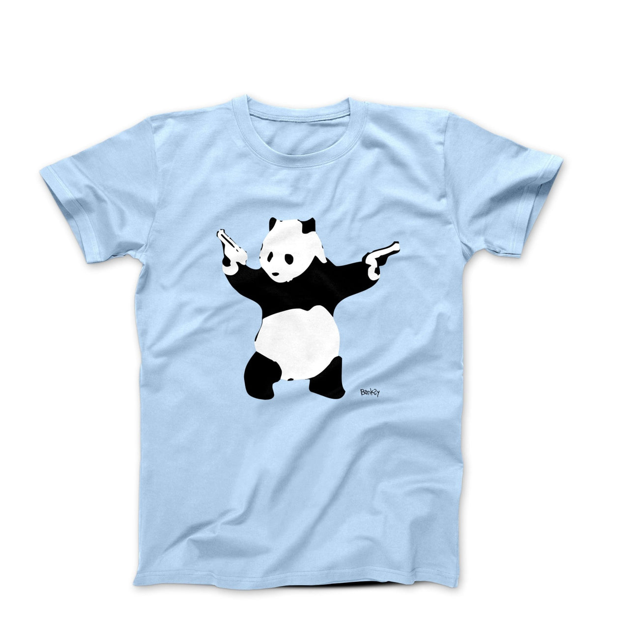 Banksy Pandamonium Armed Panda (2015) Street Art T-Shirt - Street, Pop & Media Art - Harvey Ltd