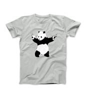 Banksy Pandamonium Armed Panda (2015) Street Art T-Shirt - Street, Pop & Media Art - Harvey Ltd